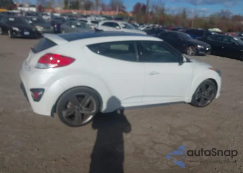 2014 Hyundai Veloster Turbo W/Black из США, поврежденный, VIN KMHTC6AE0EU197992
